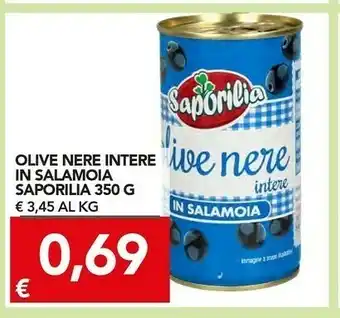 TuoDi Saporilia Olive Nere Intere In Salamoi offerta