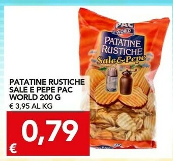 Pac World - Patatine Rustiche Sale & Pepe 200 G(ml)