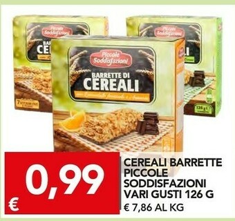 TuoDi Piccole Soddisfazioni - Barrette Di Cereali Con Cioccolato 126 G(ml) offerta