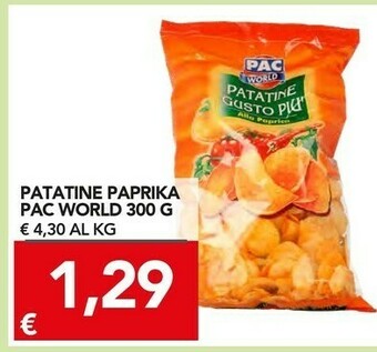 TuoDi Pac World - Patatine Gusto Più Alla Paprica 300 G(ml) offerta