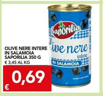 TuoDi Saporilia Olive Nere Intere In Salamoi offerta