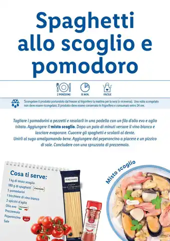 Lidl Spaghetti allo scoglio e pomodoro offerta