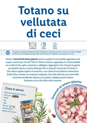 Lidl Totano su vellutata di ceci offerta