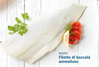 Lidl Monti Filetto di baccalà ammollato offerta