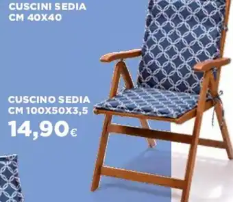 Coop Cuscino Sedia cm 100x50x3,5 offerta