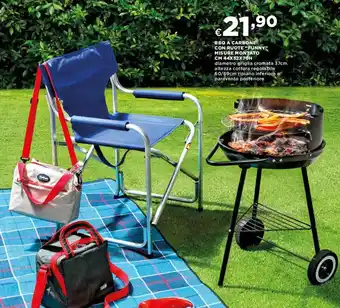 Coop BBQ a Carbone con Ruote "Funny" Misure Montato cm 44x52x70h offerta