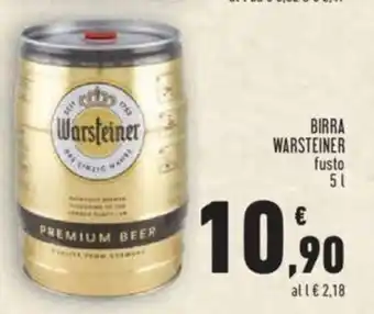 Conad Birra Warsteiner fusto 5 l offerta