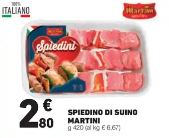 Eurospesa Martini Spiedini di suino 420g offerta