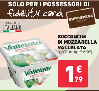 Eurospesa Vallelata Bocconcini di Mozzarella 200g offerta