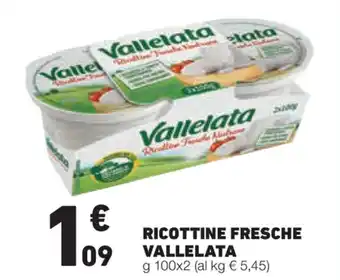 Vallelata Ricottine Fresche 100g x 2