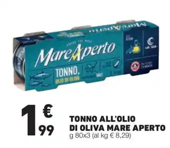 Mare Aperto Tonno All'Olio D'Oliva 80g x 3