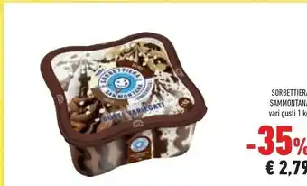 Conad Sammontana Sorbettiera Vaniglia Cacao Pistacchio Crema Catalana 1000 G(ml) offerta