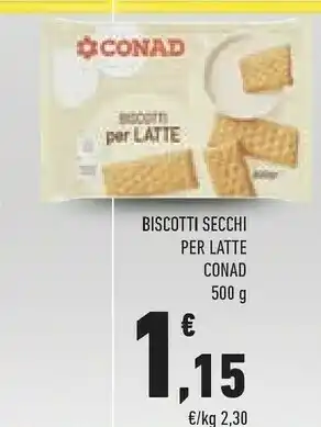 Conad Conad Biscotti Secchi Per Latte offerta