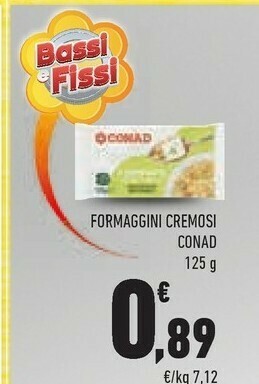 Conad Conad Formaggini Cremosi offerta
