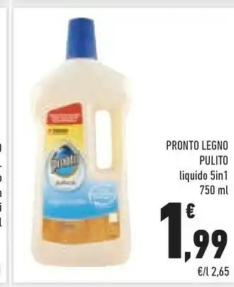 Conad Pulito Pronto Legno Liquido offerta