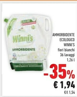 Conad Winni's Ammorbidente Ecologico offerta