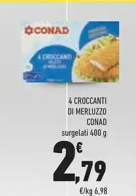 Conad Conad 4 Croccanti Di Merluzzo offerta