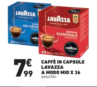Eurospesa Lavazza A Modo Mio Caffè in Capsule x 36 offerta
