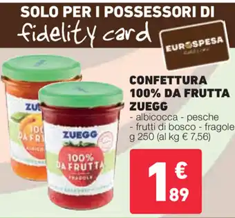 Zuegg Confettura 100% da Frutta 250g