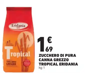 Eridania Tropical Zucchero di Pura Canna Grezzo 1kg