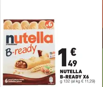 Eurospesa Nutella B-ready x6 132g offerta