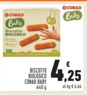 Conad Biscotto Biologico Conad Baby 640 g offerta