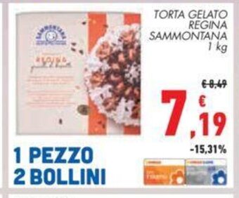 Conad Torta Gelato Regina Sammontana 1 kg offerta