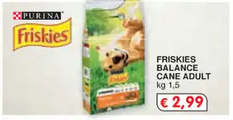 Eurospesa Purina Friskies Balance Cane Adult 1,5kg offerta