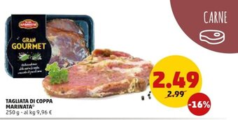 PENNY Tagliata Di Coppa Marinata 250 g offerta