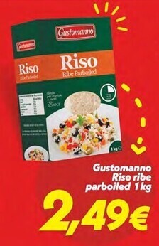 Iper Super Conveniente Gustomanno riso ribe parboiled offerta