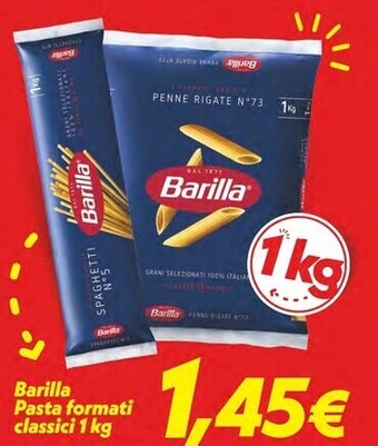 Iper Super Conveniente Barilla pasta formati classici 1 kg offerta