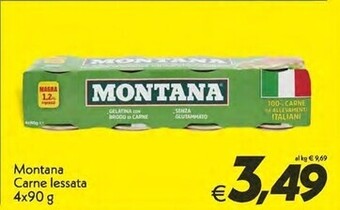 Iper Super Conveniente Montana carne lessata 4x90 g offerta