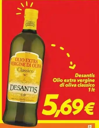 Iper Super Conveniente Desantis olio extra vergine di oliva classico offerta