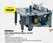 ALDI Ferrex sega circolare da banco , 210 mm offerta