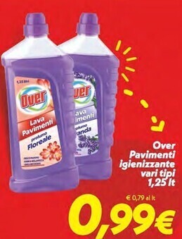 Iper Super Conveniente Over pavimenti igienizzante offerta