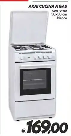 Iper Super Conveniente Akai cucina a gas offerta
