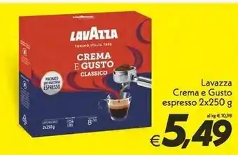 Iper Super Conveniente Lavazza crema e gusto espresso offerta