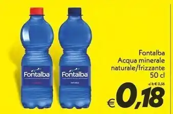 Iper Super Conveniente Fontalba acqua minerale naturale offerta