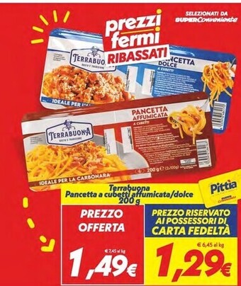 Iper Super Conveniente Terrabuona pancetta a cubetti affumicata offerta
