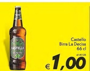 Iper Super Conveniente Castello birra la decisa 66 cl offerta