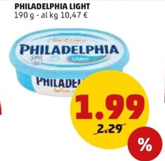 PENNY Philadelphia Light 190 g offerta