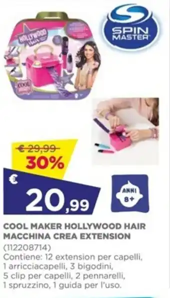 Toys Center Spin Master Cool Maker Hollywood Hair Macchina Crea Extension offerta