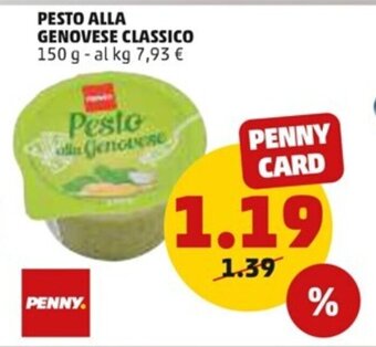 PENNY Pesto Alla Genovese Classico 150 g offerta