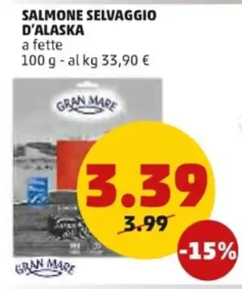 PENNY Salmone Selvaggio D'Alaska 100 g offerta