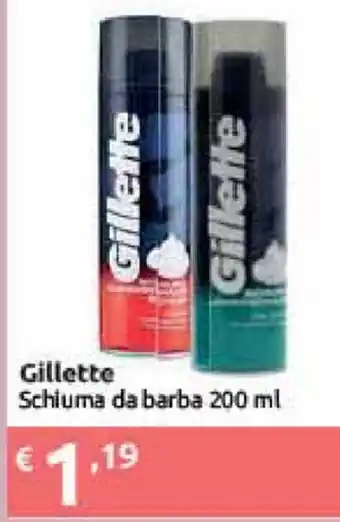 Saponi e profumi Gillette Schiuma da Barba 200ml offerta