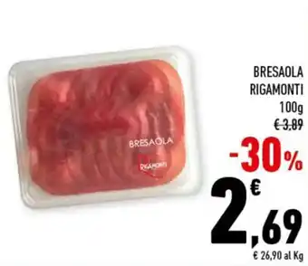 Conad Rigamonti Bresaola 100g offerta