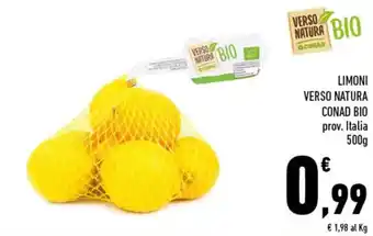 Conad Conad Bio Limoni Verso Natura 500g offerta