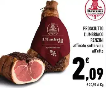 Conad Renzini Prosciutto L'Umbriaco offerta