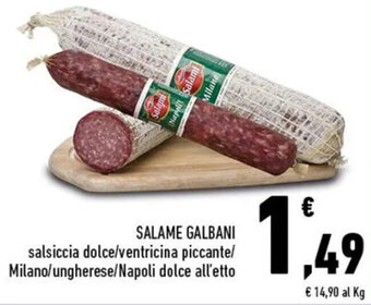 Conad Galbani Salame offerta