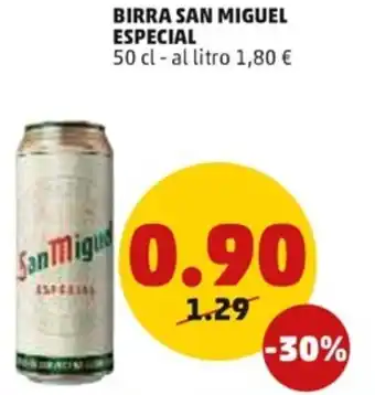 PENNY San Miguel Especial Birra 50 cl offerta